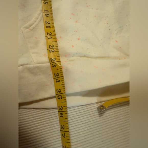 Cream Smiley Face Hoodie Unisex Medium - Picture 8 of 9